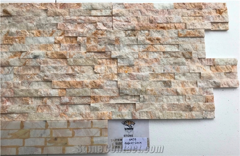 M073 Onxy Beige Stacked Stone