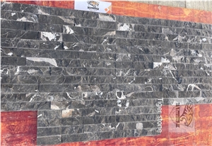 Silver Dragon Marble Stacked Stone Panel