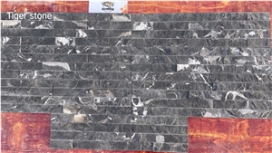 Silver Dragon Marble Stacked Stone Panel