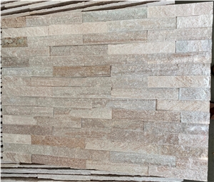 Stacked Goldspot Quartzite Stone Wall Cladding Panels,Wall Cladding Veneer