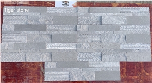 Stacked Grey Marble Wall Cladding Panels,Wall Cladding Veneer