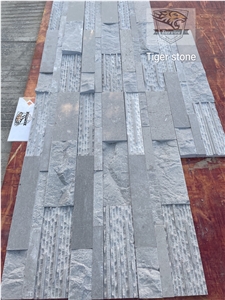 Stacked Grey Marble Wall Cladding Panels,Wall Cladding Veneer