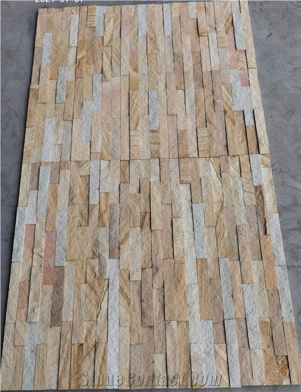 Wood-Sandstone Espacato Wall Cladding Panels,Wall Cladding Veneer