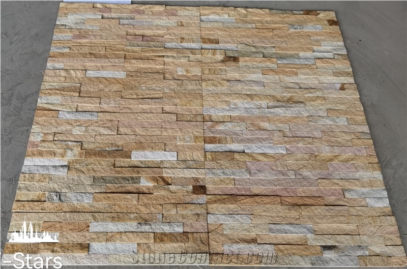 Wood-Sandstone Espacato Wall Cladding Panels,Wall Cladding Veneer