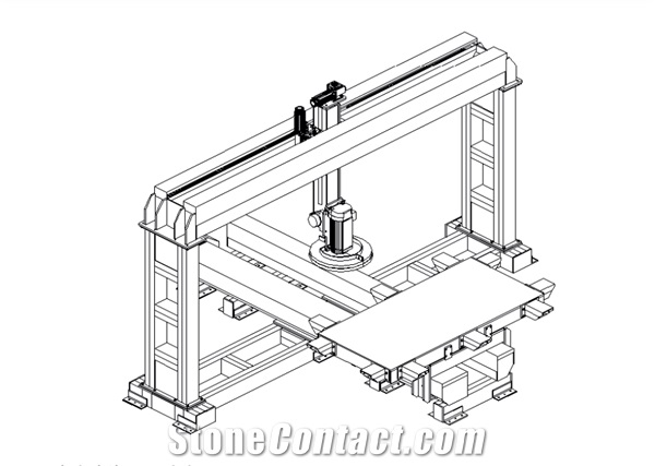 CNC Bridge Cutter SNM-FN2000 Stone Carving, Engraving Machine