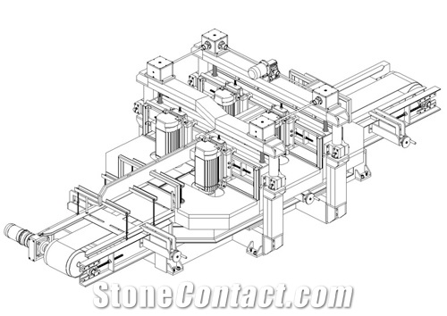 SNIC 6 Disks Splitter SNM-REF Multi-Blade Tile Cutting, Trimming Machine