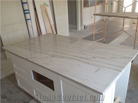 White Macaubas Quartzite Slab