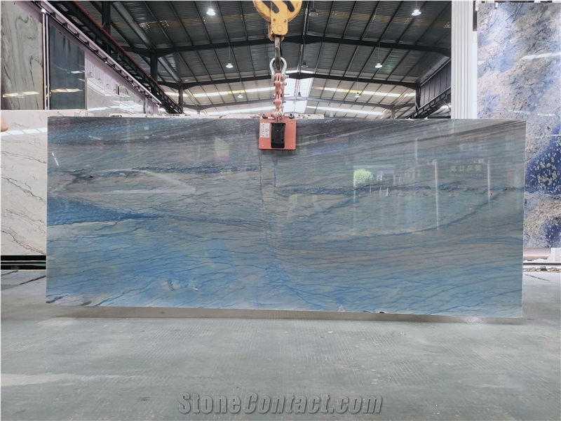 Azul Macaubas Blue Quartzite Polished Slabs
