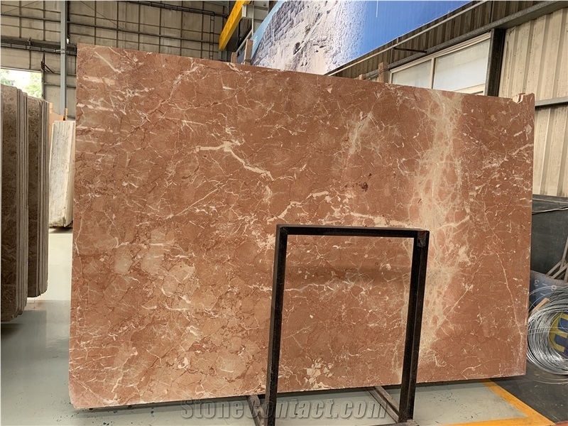 Coral Red Marble Slab Tile