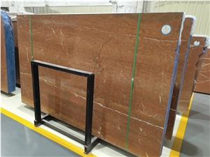Coral Red Marble Slab Tile