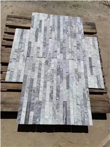 White Grey Marble Loose Stone Ledge Panel Veneer