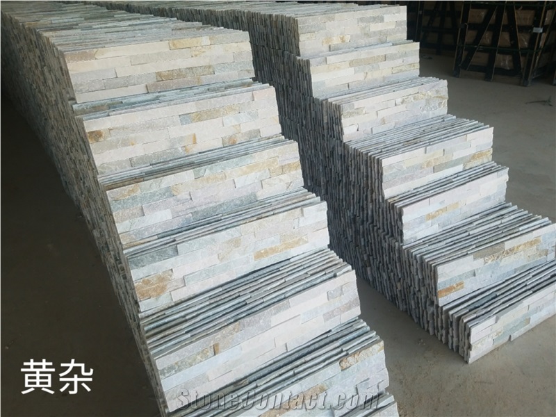 White Grey Marble Loose Stone Ledge Panel Veneer