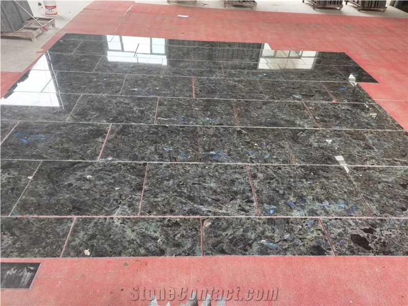 Labradorite Aphrodite Green Granite Slab