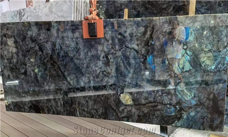 Labradorite River Blue Granite Slab