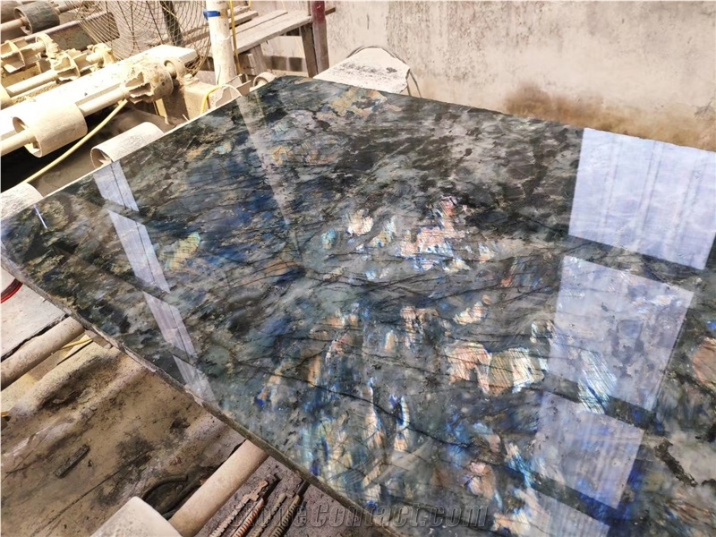 Labradorite River Blue Granite Slab