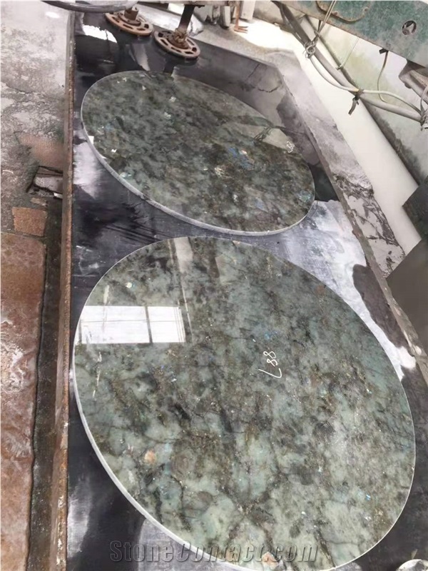 Madagascar Labradorite Tsoa Pearl Blue Granite Vanity Tops