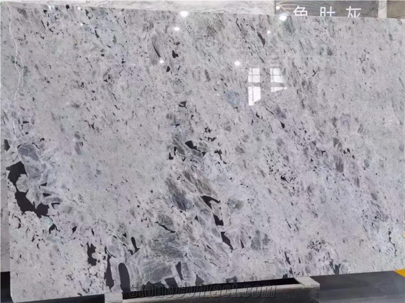 Polished Labradorite Bianca Granite Slab