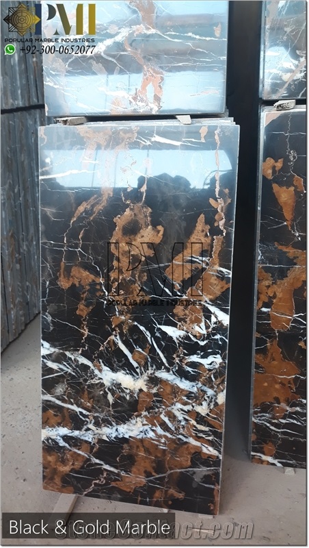 Afghan Portoro Slabs And Blocks From Own Quarry