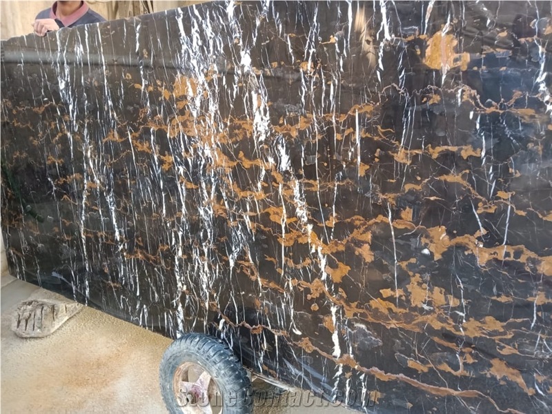 Nero Portoro Marble Tiles And Slabs