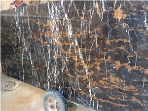 Nero Portoro Marble Tiles And Slabs