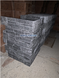 Black Marble Designed Cultured Stone Corner Black Marble Designed Cultured Stone Corner
