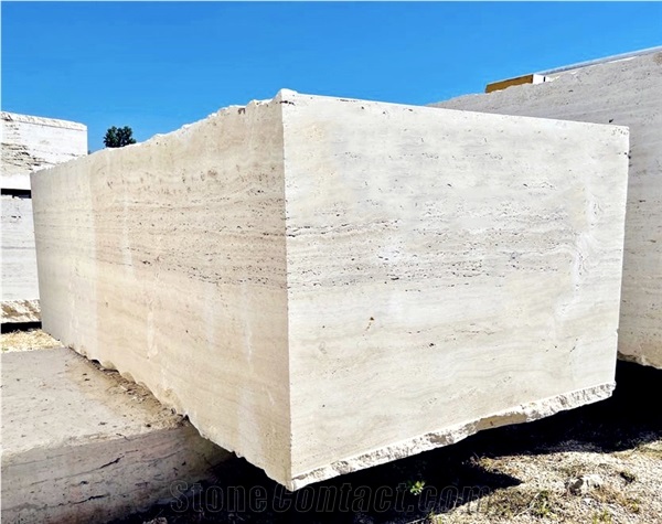 Bianco Travertine Blocks