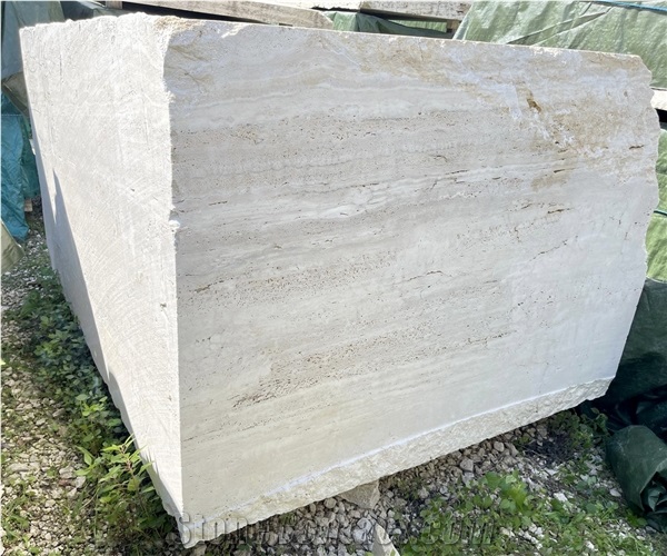 Bianco Travertine Blocks