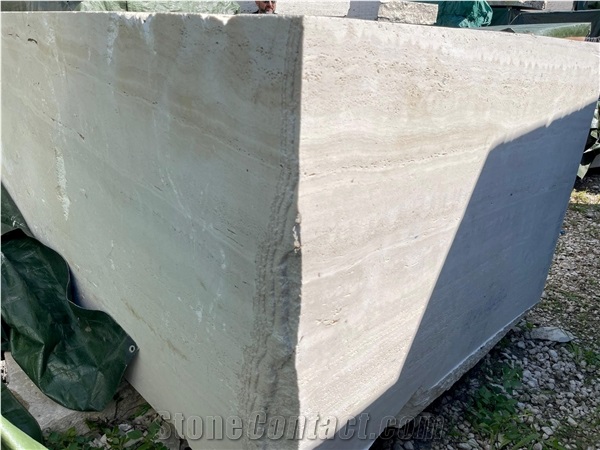 Bianco Travertine Blocks