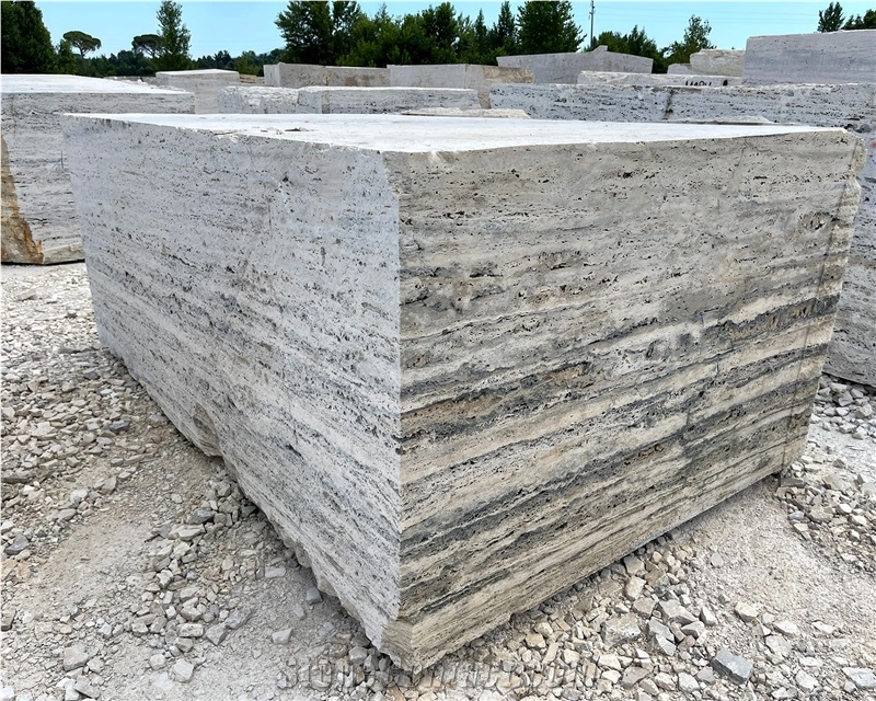 Ocean Black Travertine Blocks