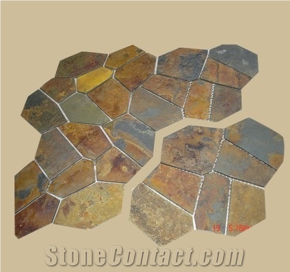CRAZY PATTERNS FLOORING Flagstone Paver, Walkway