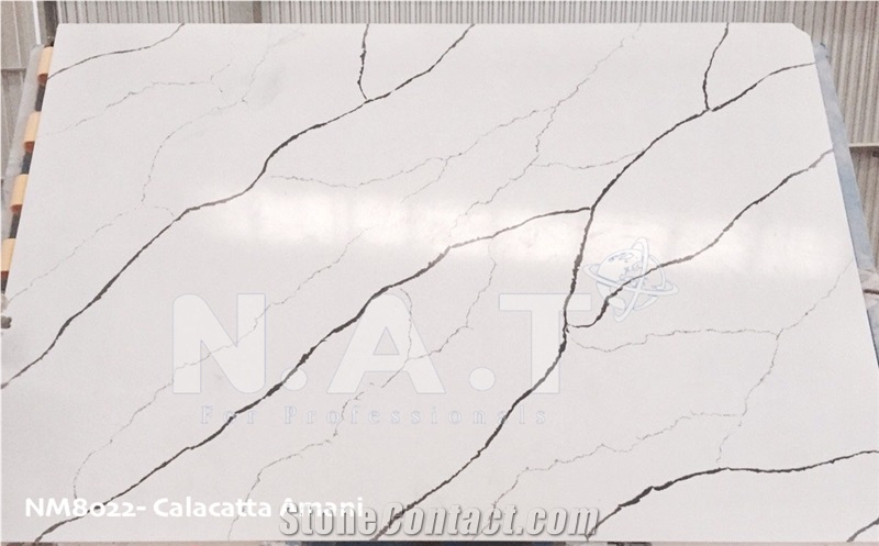 Viet Nam Artificial Calacatta White Marble