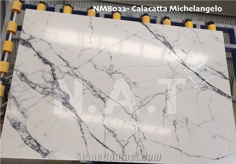 Viet Nam Artificial Calacatta White Marble