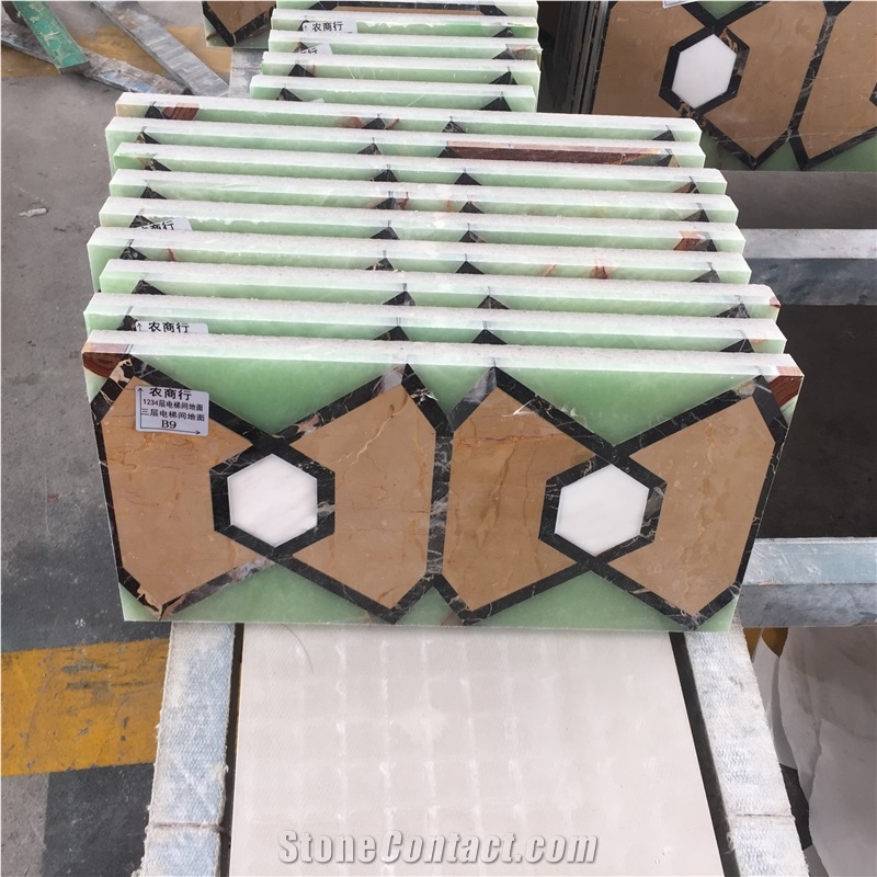 Green Onyx Laminate Stone Panels Wall Flooring Tiles