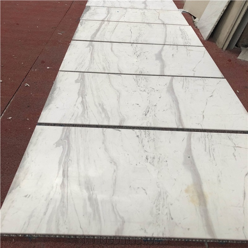 Volakas White Composite Honeycomb Backed Panels