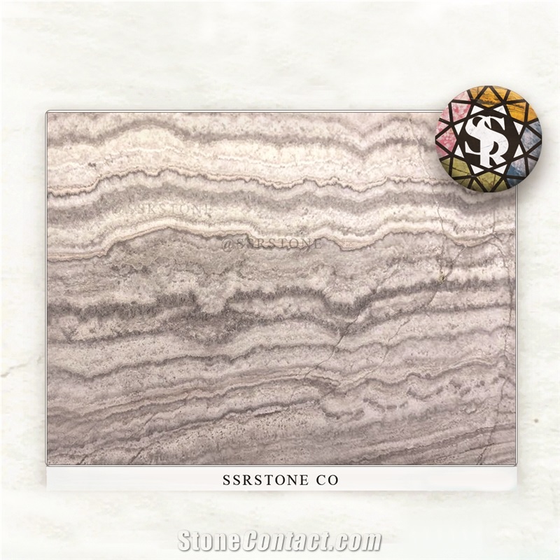 Silver Travertine Kashan 6414