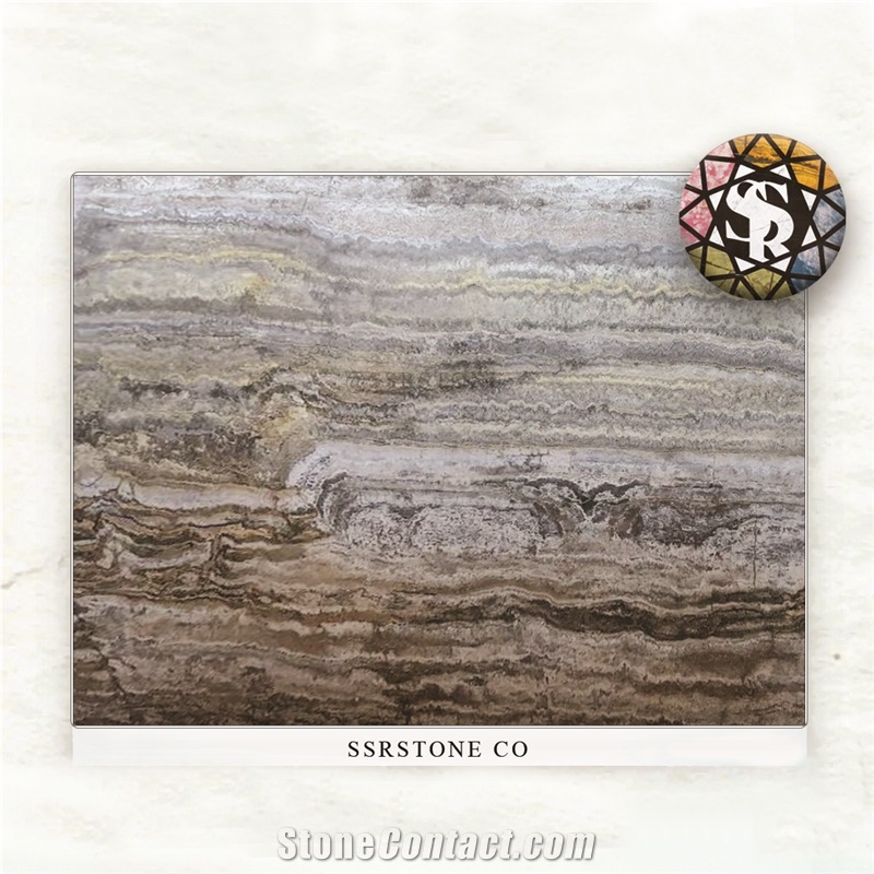 Silver Travertine Kashan 6479