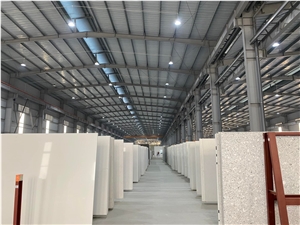 Cannel White Quartz Slab Calacatta 20Mm Thickness
