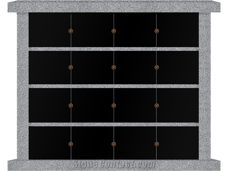 24 Niche Granite Columbarium Mini Columbarium Black