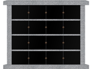 24 Niche Granite Columbarium Mini Columbarium Black