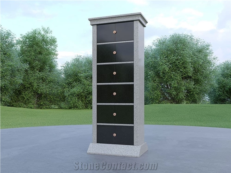 24 Niche Granite Columbarium Mini Columbarium Black