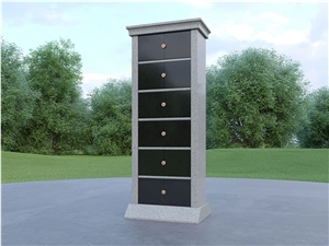 24 Niche Granite Columbarium Mini Columbarium Black