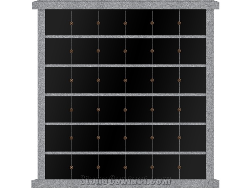 24 Niche Granite Columbarium Mini Columbarium Black