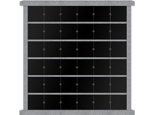 24 Niche Granite Columbarium Mini Columbarium Black