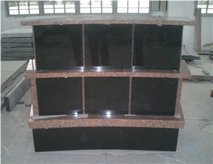 6 NICHES Shanxi Black Cemetery Mausoleum Columbarium Price