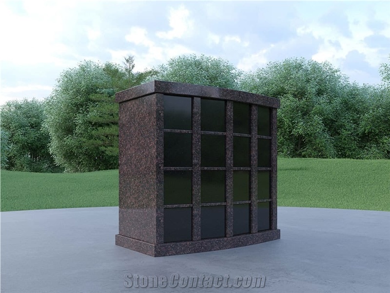 6 NICHES Shanxi Black Cemetery Mausoleum Columbarium Price