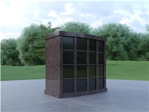 6 NICHES Shanxi Black Cemetery Mausoleum Columbarium Price