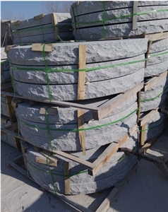 G375 Grey Granite Half Round Stair Riser,Round Steps