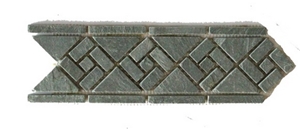 Slate Stone Wall Mosaic Border