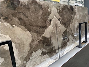 Brown Marble Slab Breccia Van Gogh Brown Pattern Slabs