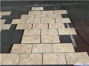 Crossing Cut Travertine Slab Romano Travertino Floor Slab